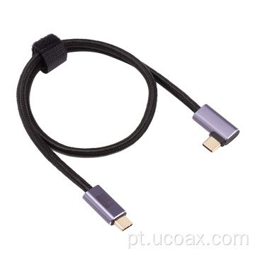 Design USB C para USB C 90 graus